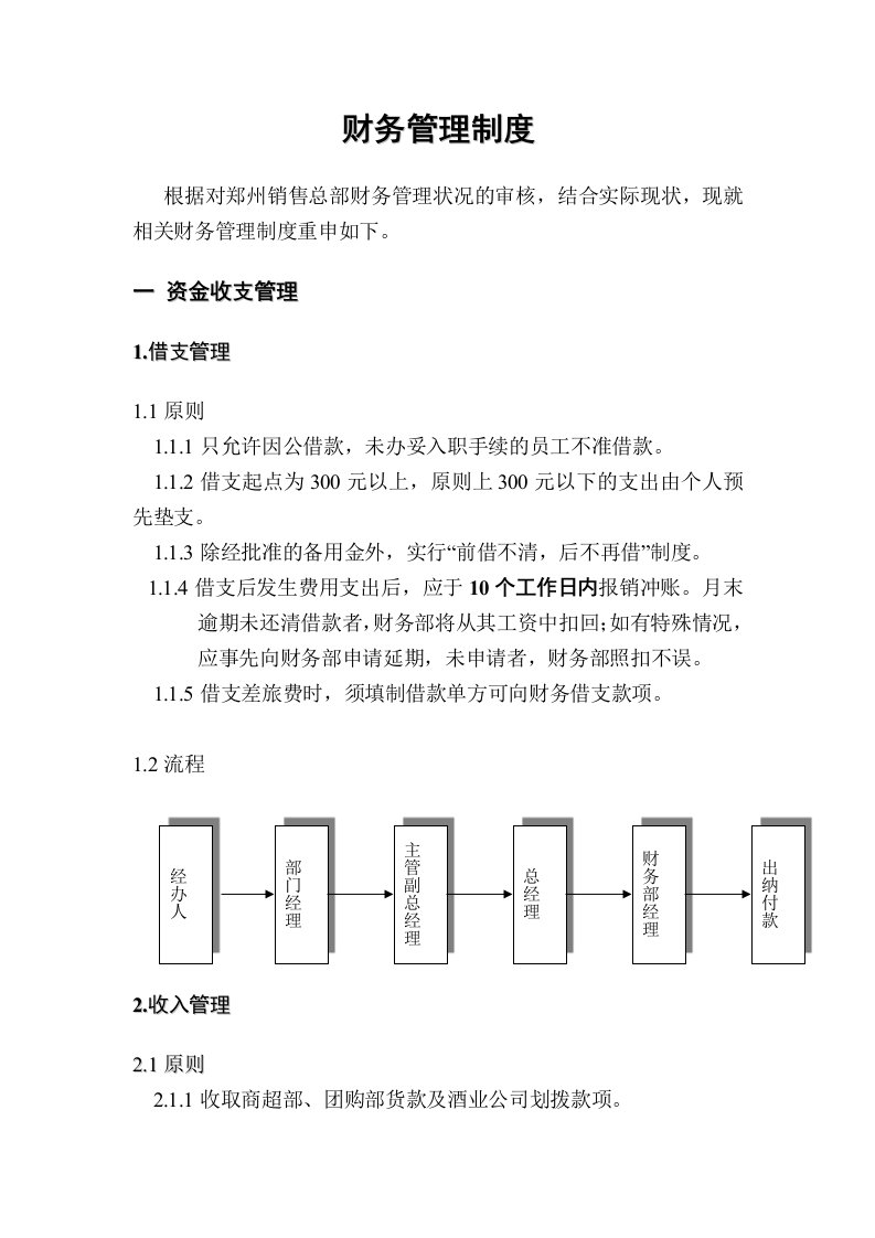 财务管理制度(郑州1009)