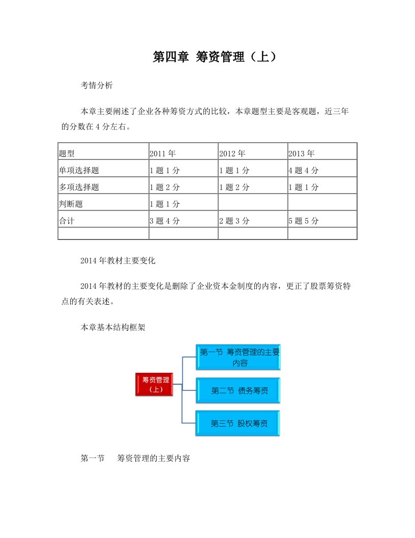 第4章+筹资管理(上)(完整版)