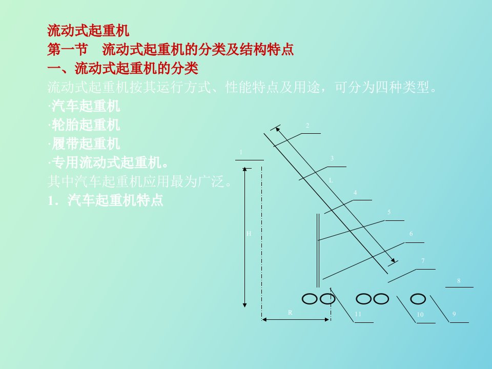 流动式起重机基础知识讲