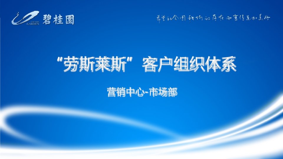 碧桂园三四线城市操盘手册(客户组织)