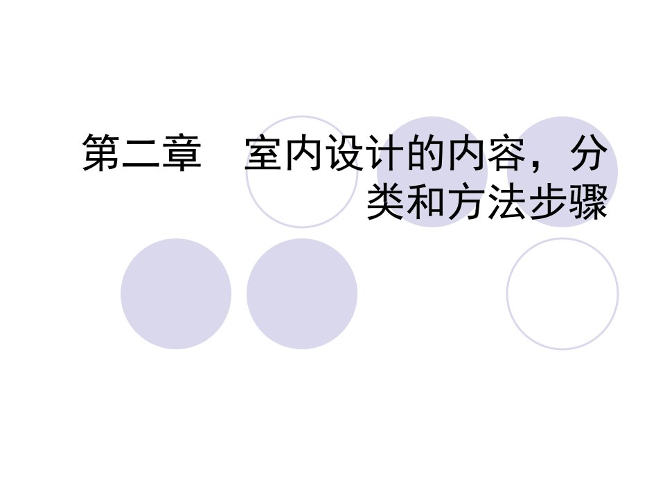 室内设计的内容分类步骤