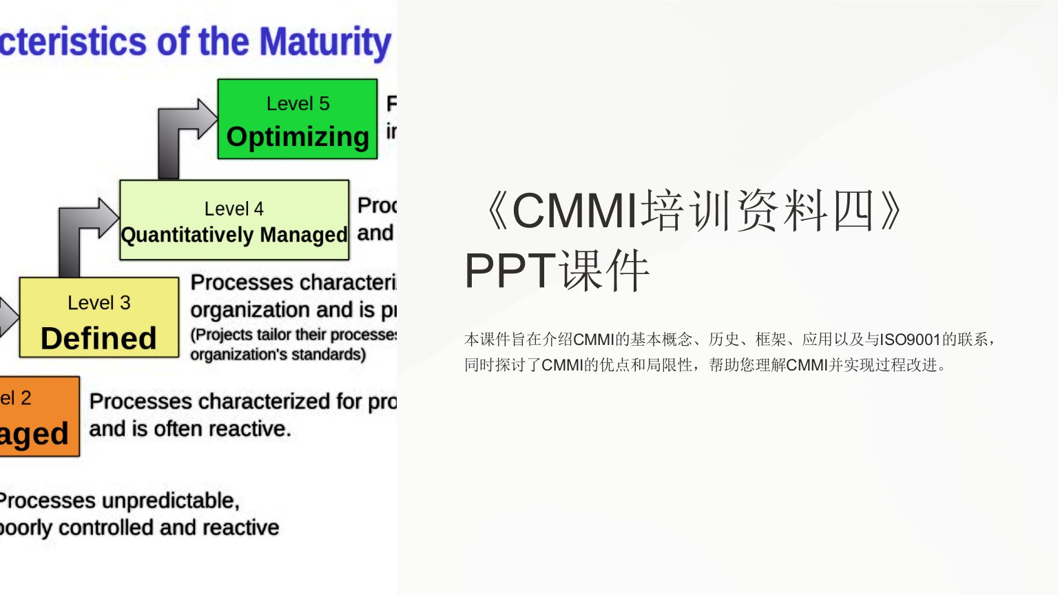 《CMMI培训资料四》课件