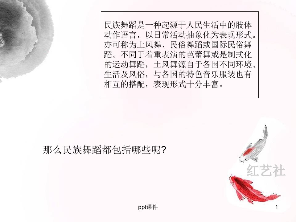 民族舞蹈分类大全ppt课件