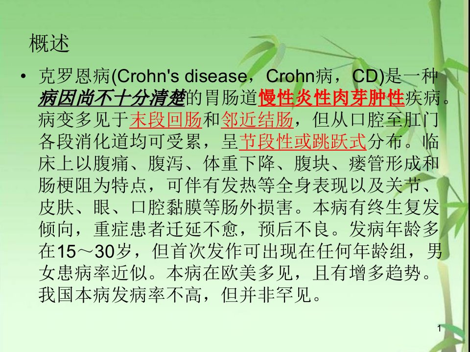 克罗恩病最新PPT课件