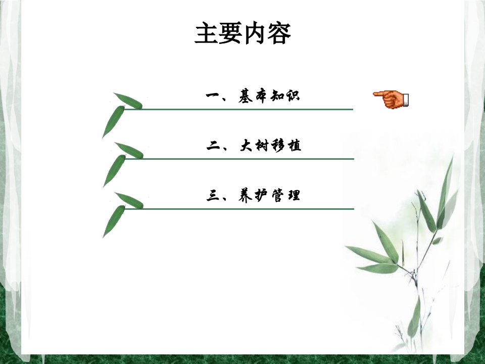 绿化工培训大树移植及养护