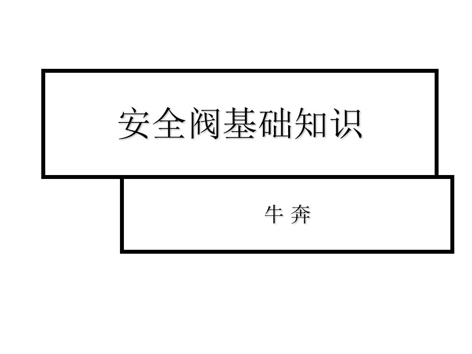 企业培训-安全阀培训课件