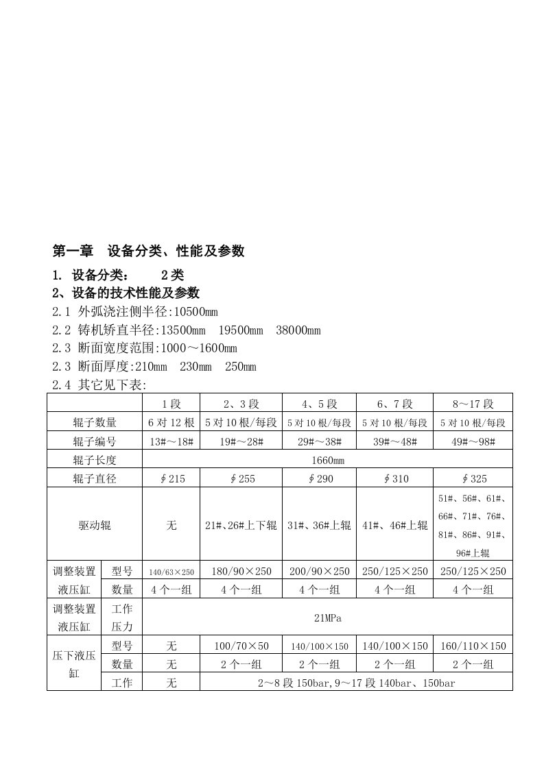 扇形段维护保产标准