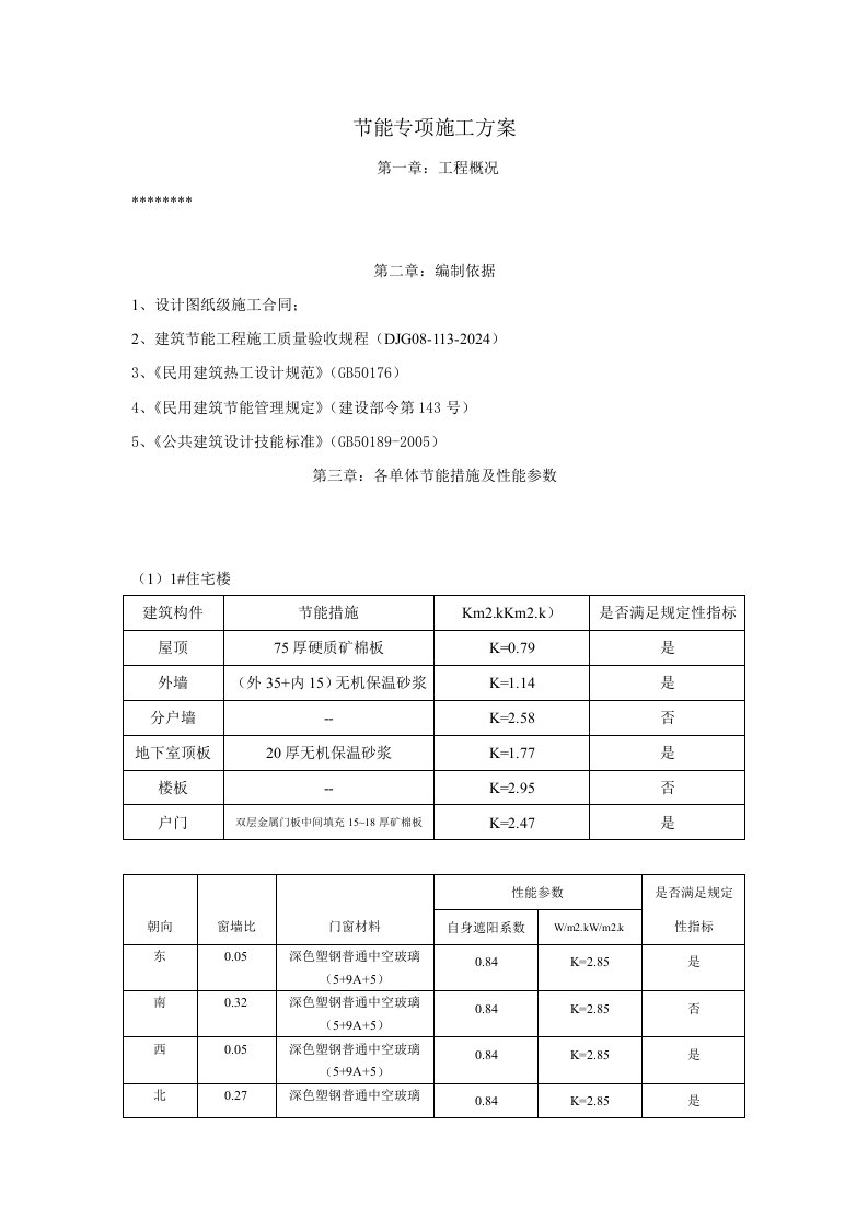 节能专项施工方案