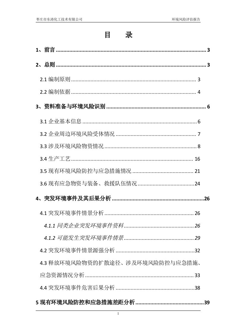 环境风险评估报告