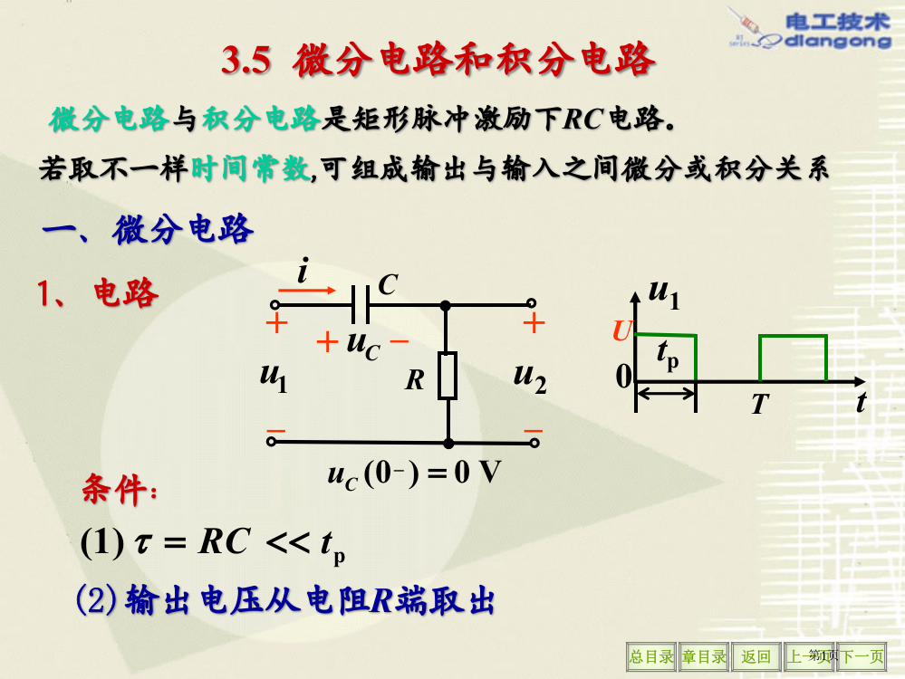 微分积分电路省公共课一等奖全国赛课获奖课件