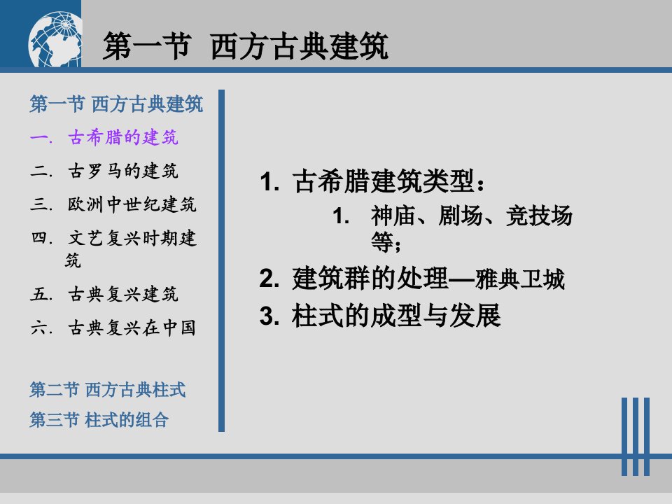 西方古典建筑基本知识