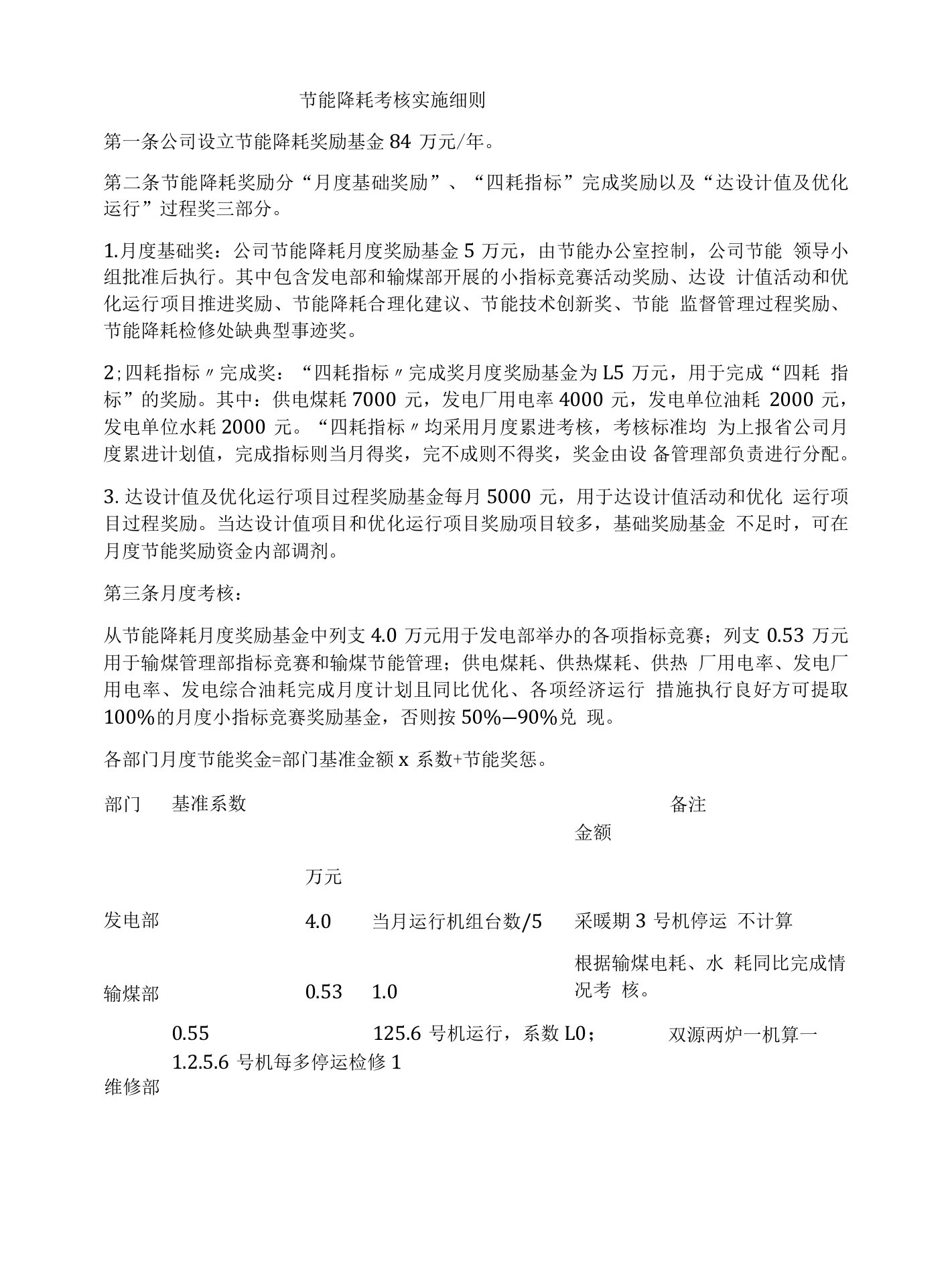 节能降耗考核实施细则.docx