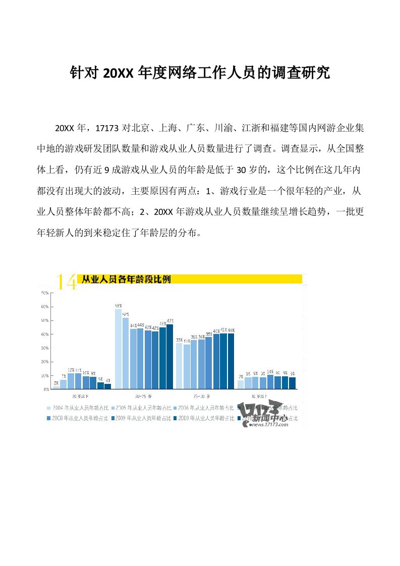 员工管理-调查分析网游从业人员