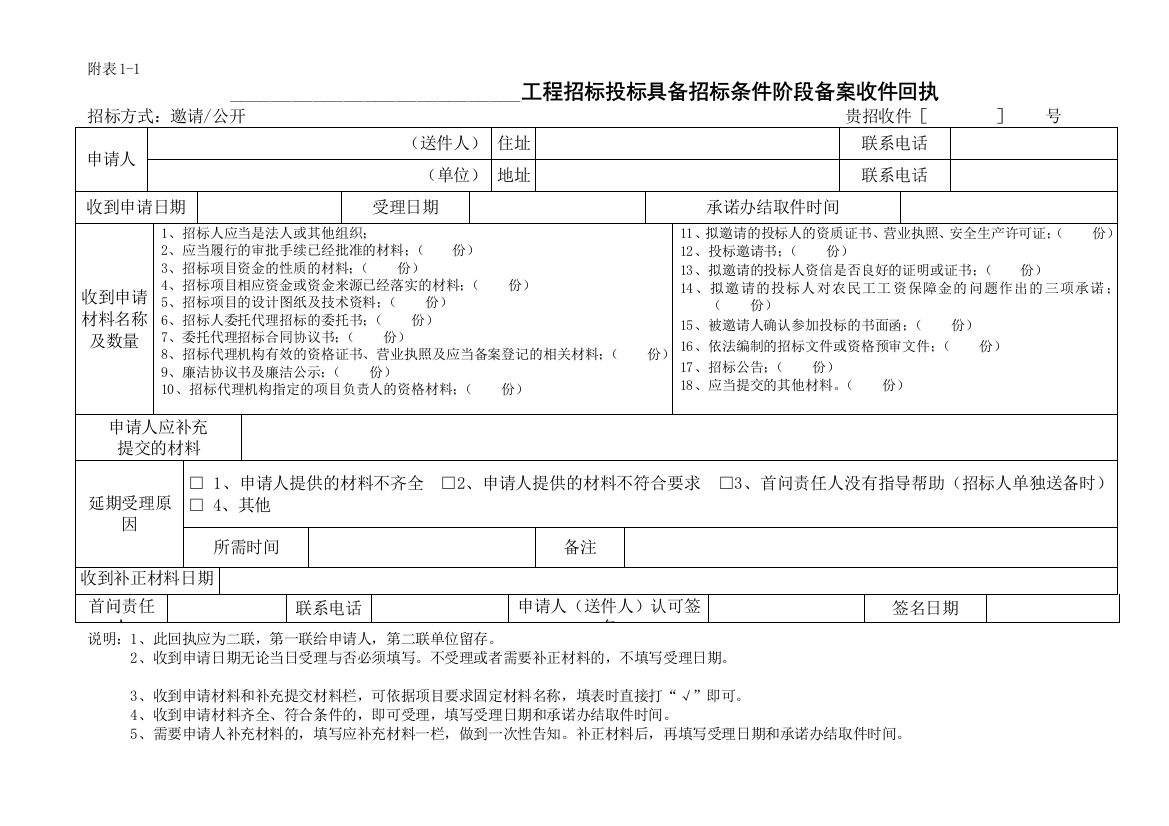 招标方式邀请公开