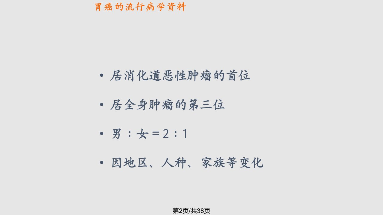 胃癌病人的护理上海交通大学医学院附属瑞金医院