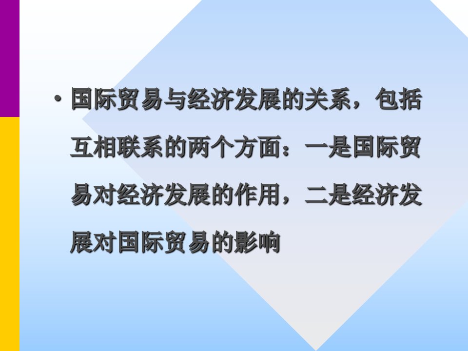 张二震国际贸易第十章国际贸易与经济发展