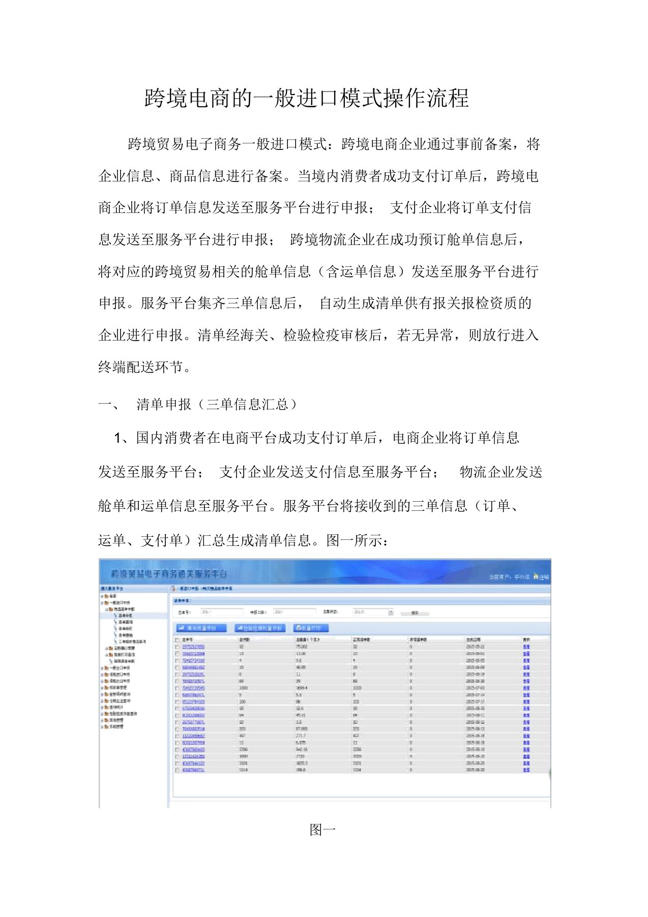 跨境电商的一般进口模式操作流程