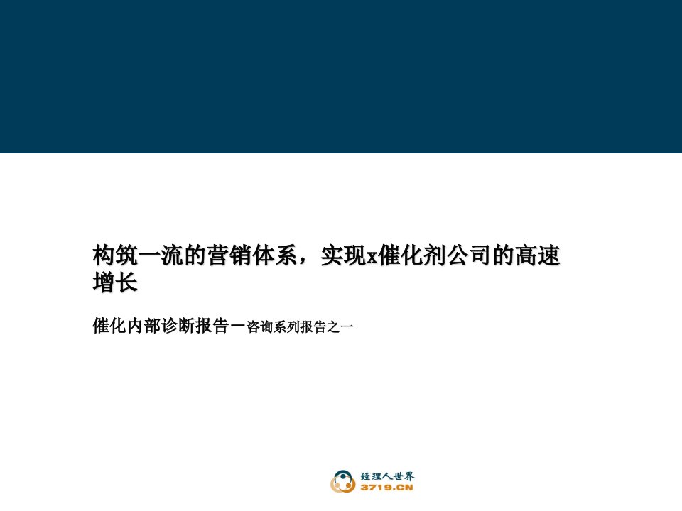 某催化剂有限公司内部诊断报告(ppt108)-其他行业报告