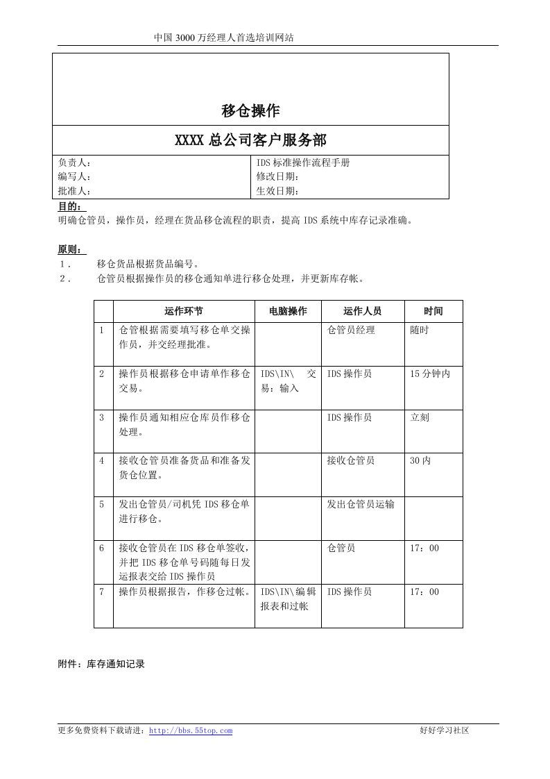 【管理精品】麦肯锡-P&G公司营销项目全案销售议--移仓操作