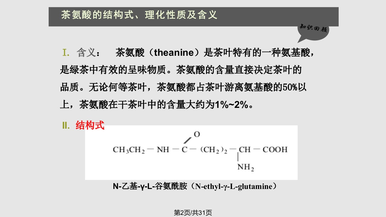 茶氨酸的药理功能及开发利用研究进展