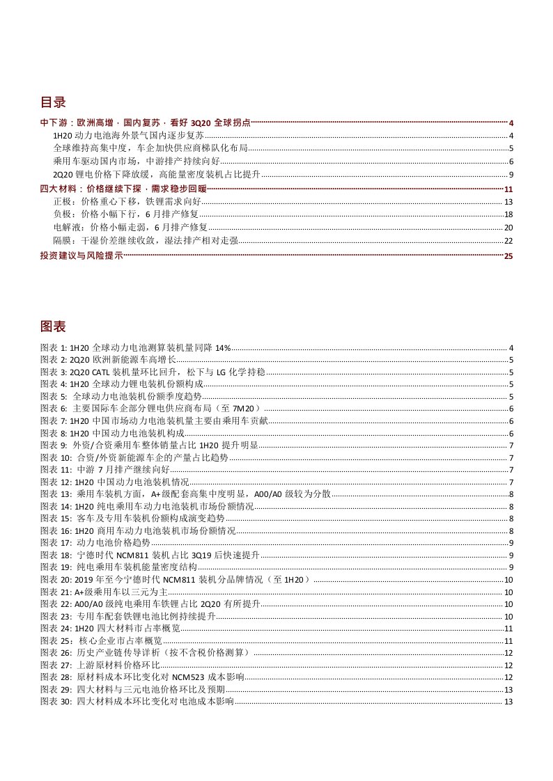 基础材料、工业行业锂电中游1h20回顾：风雨已过，拐点在即，戮力向前