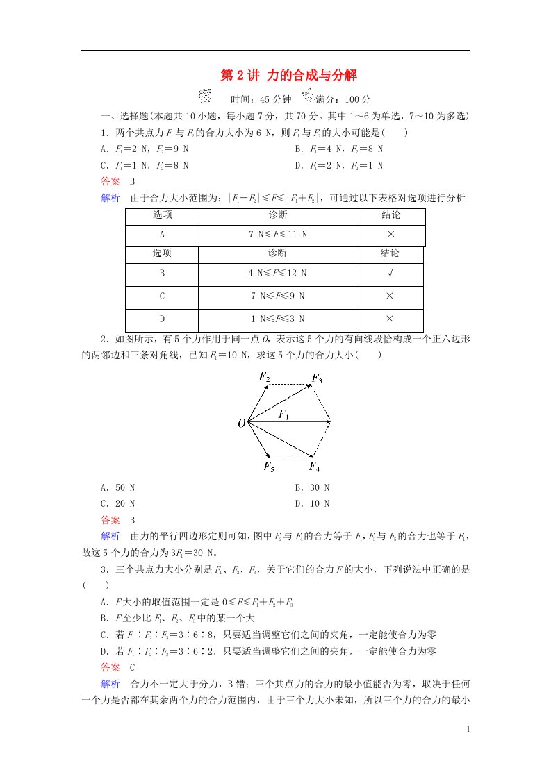 高考物理一轮总复习