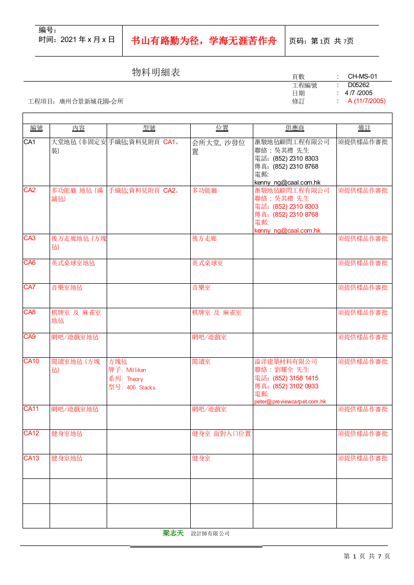 物料明细表(塏所)XXXX-07-11(DOC6页)