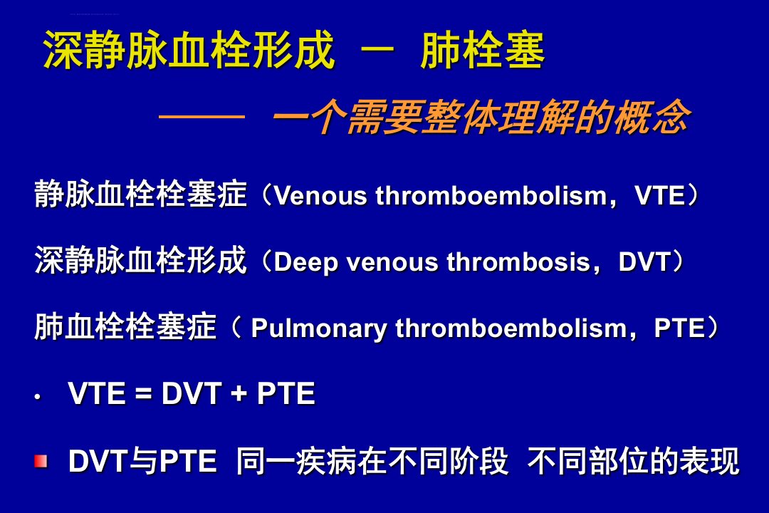 DVT中国骨科大手术静脉血栓栓塞症指南ppt课件