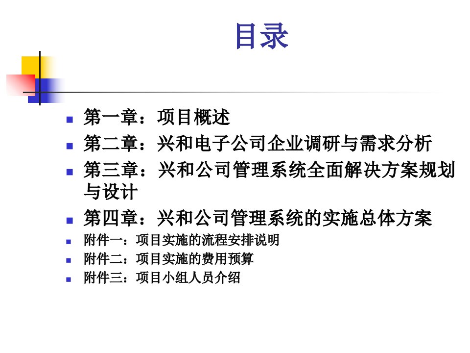 兴和电公司信息化方案建议书