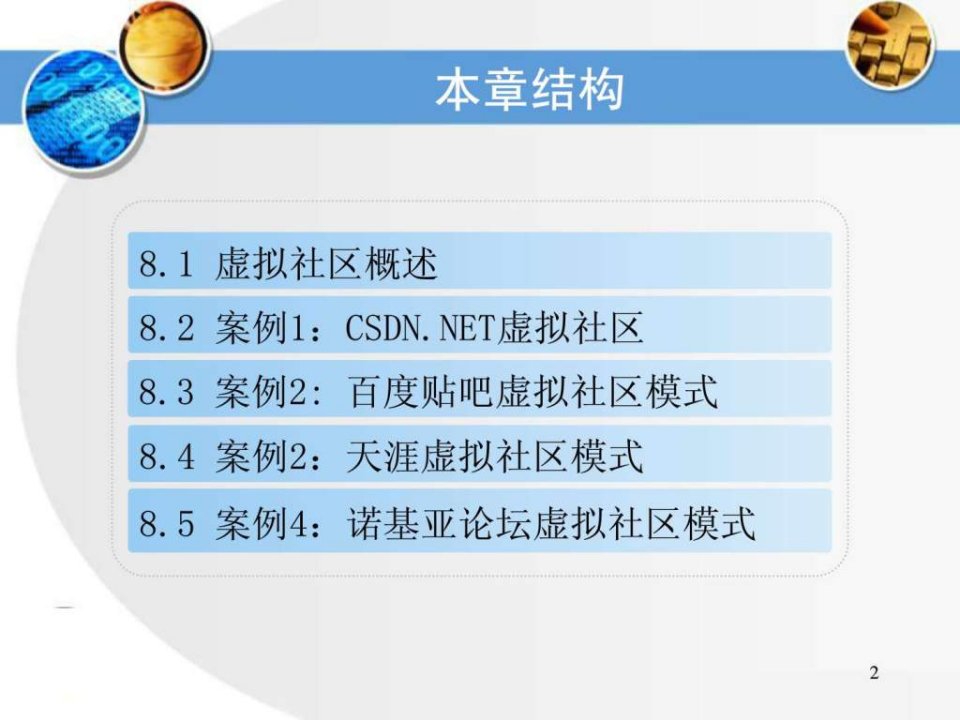 第8章虚拟社区模式案例分析.ppt课件