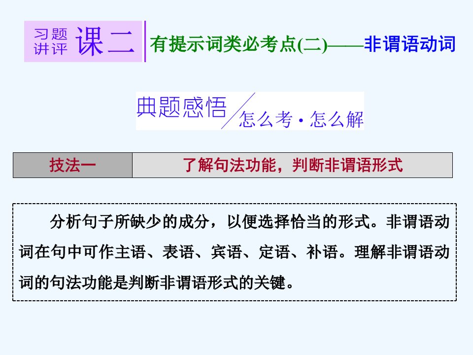 高三二轮复习英语习题讲评ppt课件专题四语法填空课二