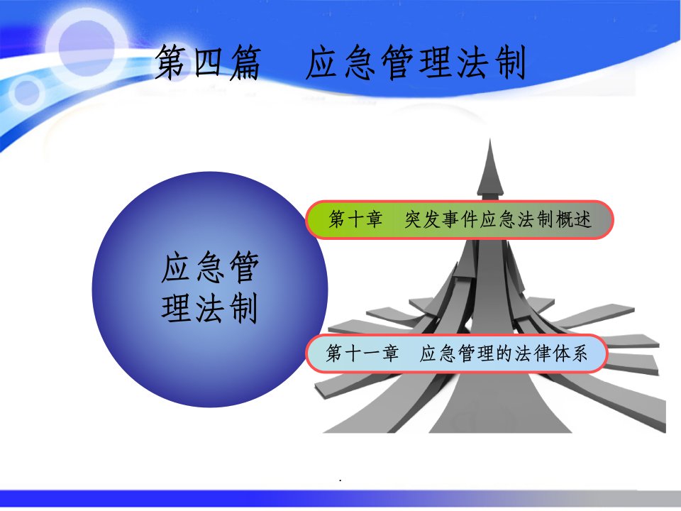 应急管理法制应急管理概论理论与实践ppt课件