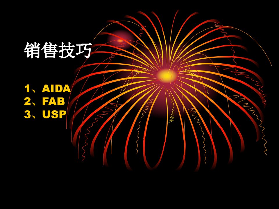 销售技巧之FAB_AIDA_USP