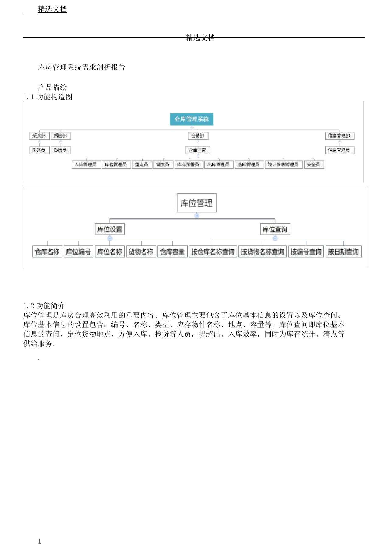 仓库管理软件需求解析总结计划报告计划