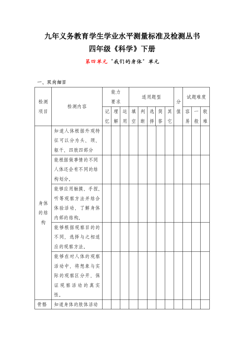 小学科学四年级下册四单元---刘捷飞