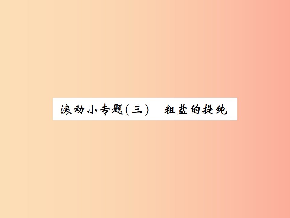 河南省2019年秋九年级化学下册