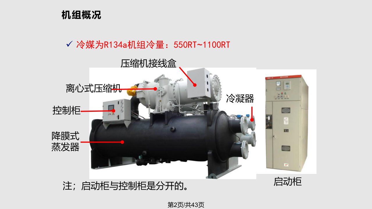 水冷离心降膜冷水机组