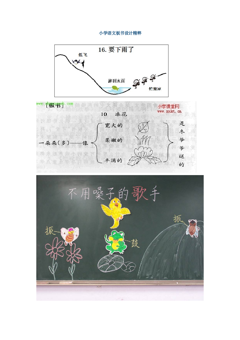 小学语文板书设计精粹