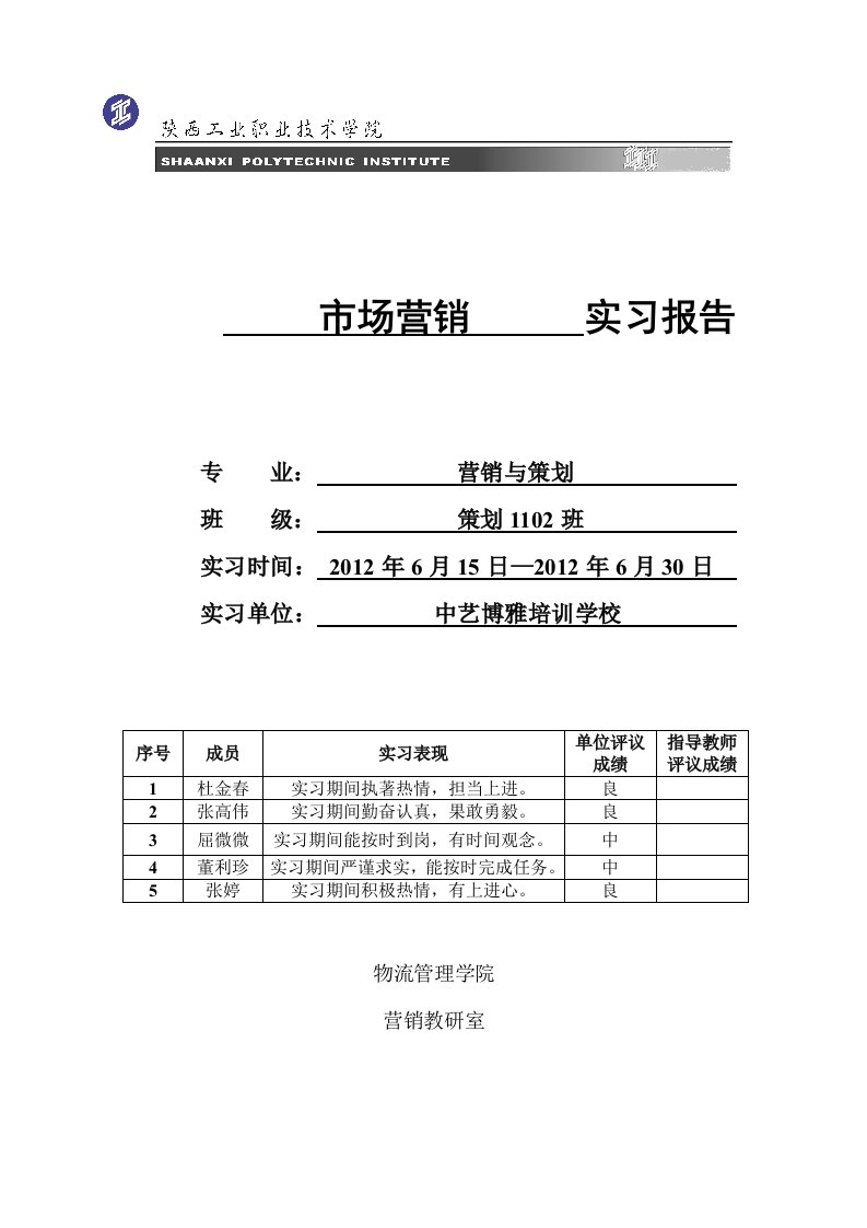 网络营销策划实习报告