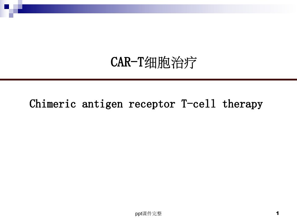 CAR-T细胞治疗ppt课件