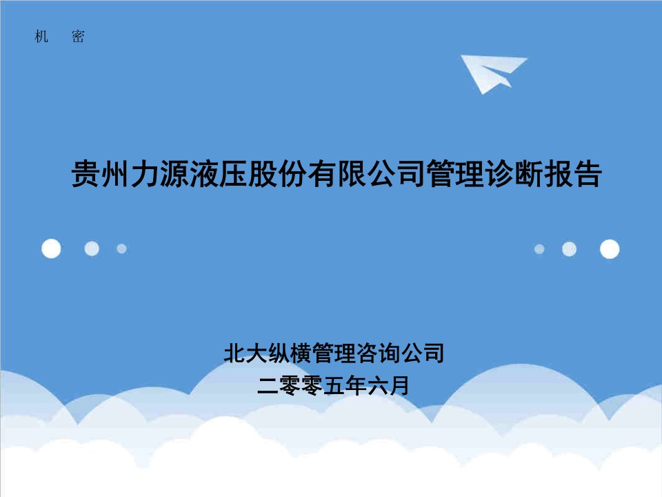 内部管理-内部资料贵州力源液压股份有限公司管理诊断报告