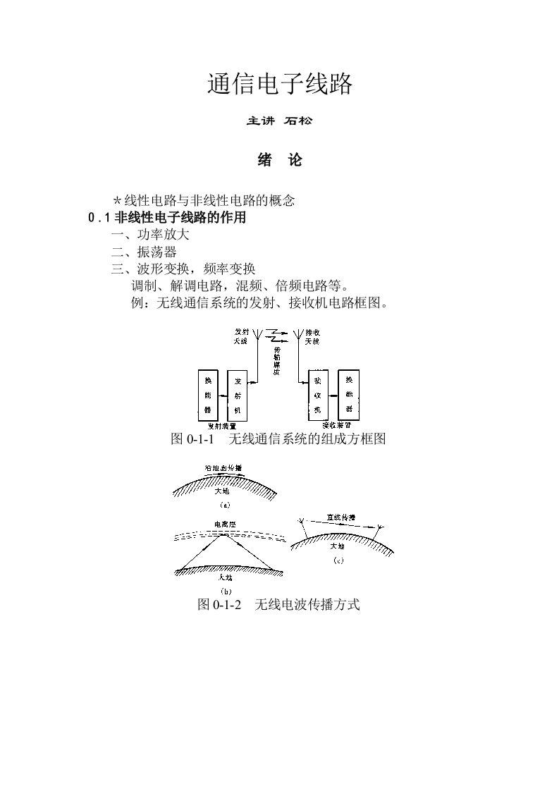 通信电子线路讲义