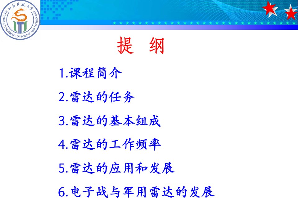 雷达原理第一章绪论ppt课件