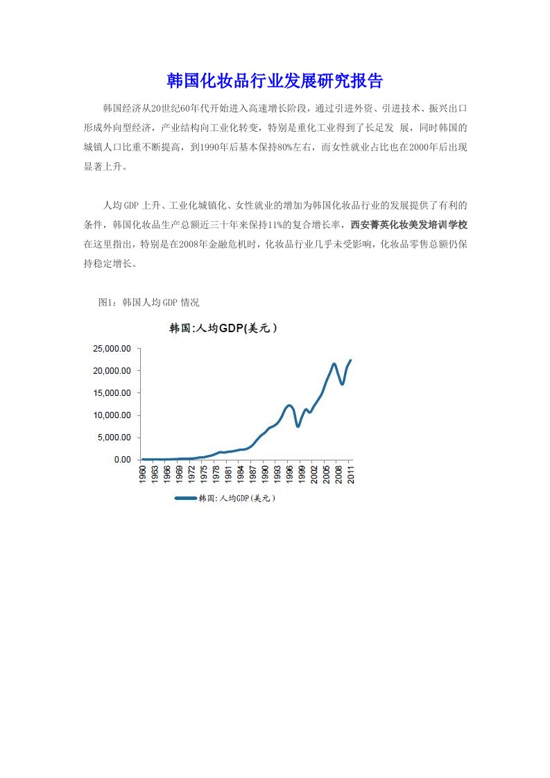 韩国化妆品行业发展研究报告