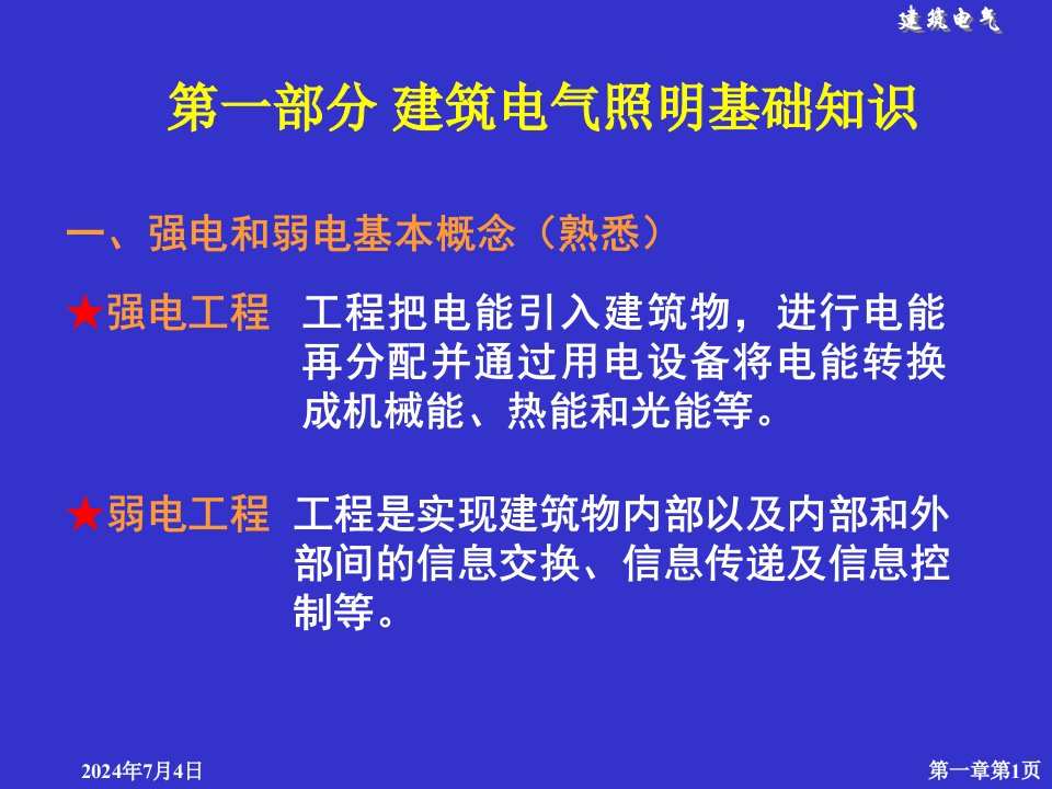 建筑照明系统基础知识与识图