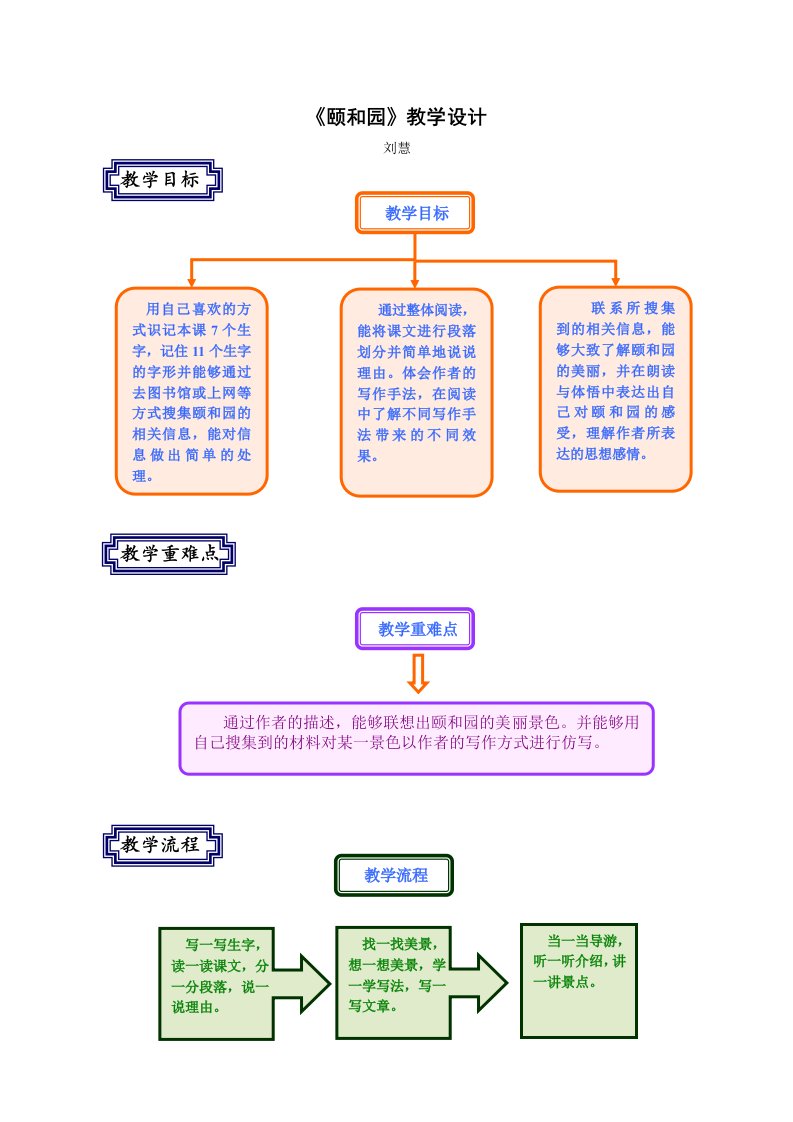 《颐和园》教学设计