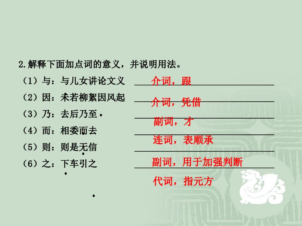 中考语文总复习七上文言知识课件