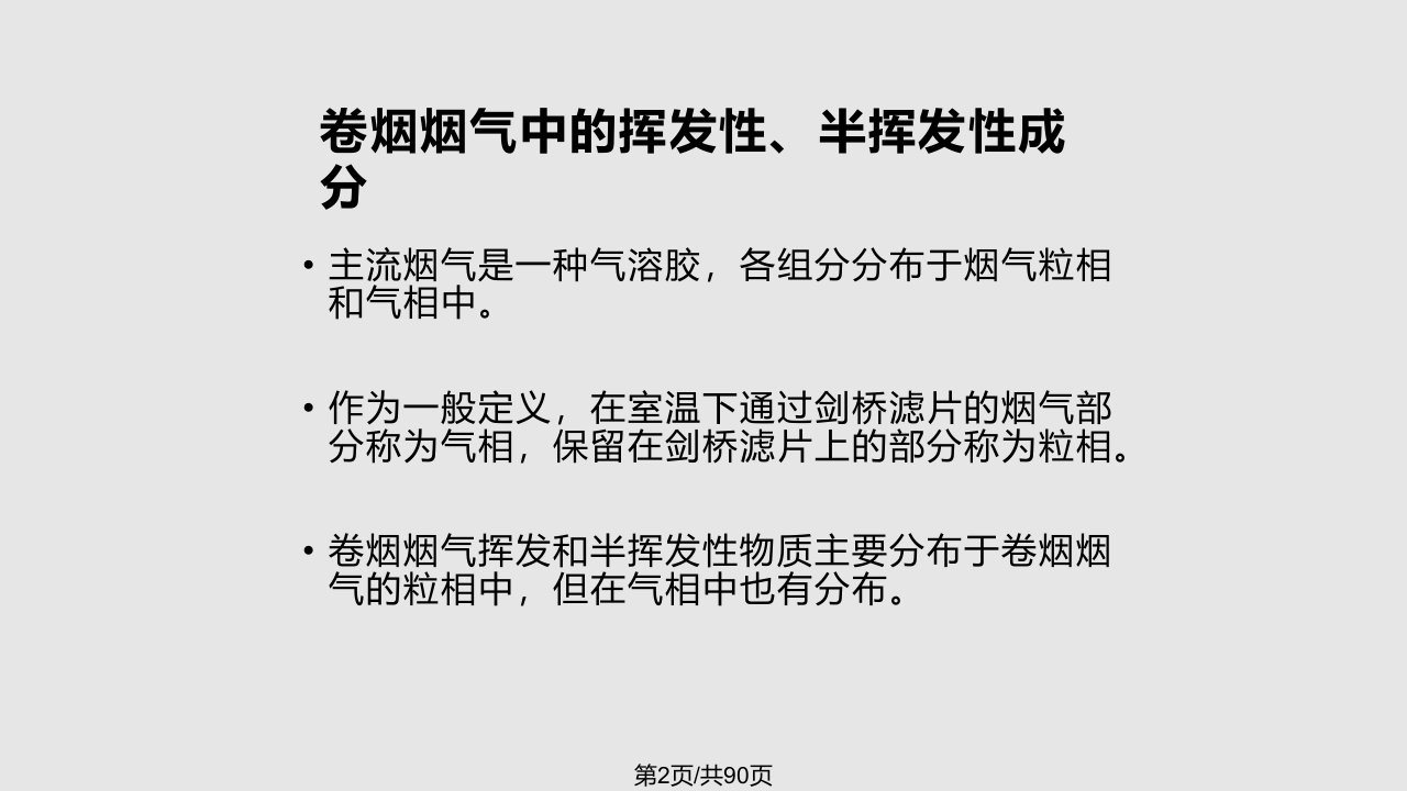 烟气挥发性半挥发性成分及其分析技术