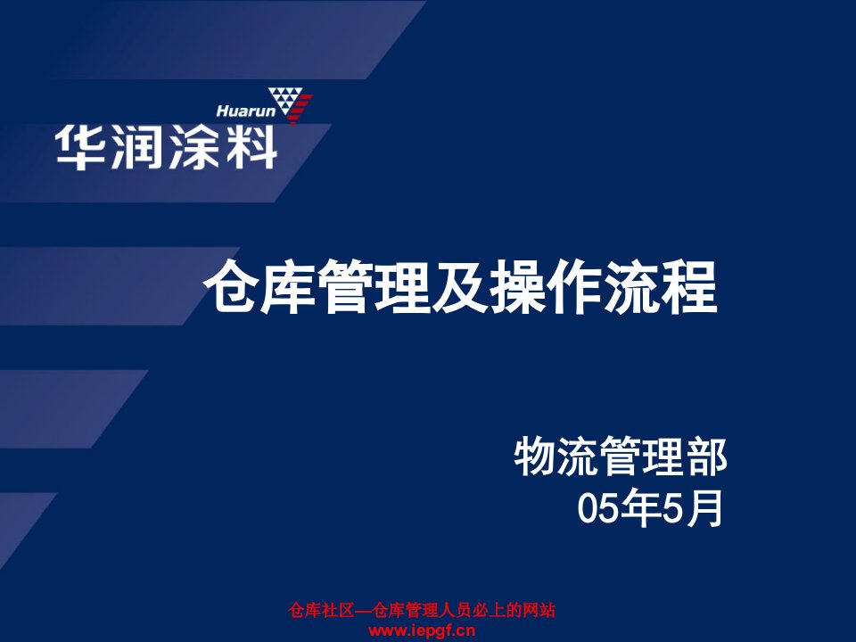 仓库管理及操作流程课件(PPT