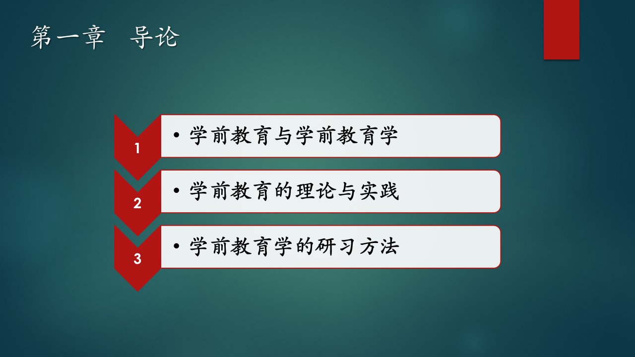 学前教育学第3版全套课件ppt